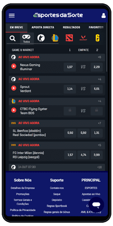 esporte da sorte e sports